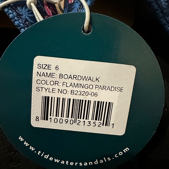 Tidewater Boardwalk Women’s Flamingo Paradise - Flip-Flop Sandals - Size 6 - NWT - Picture 4 of 4